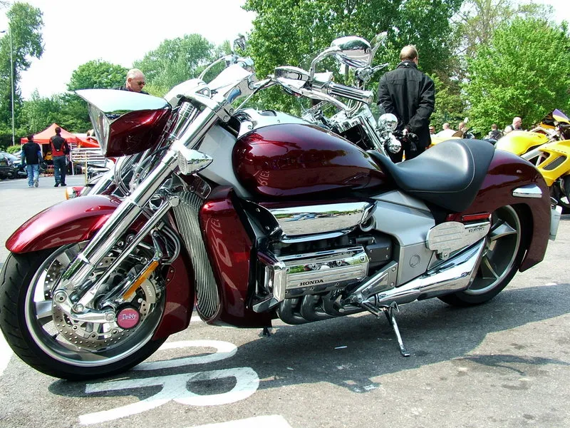 Honda Valkyrie Rune cruiser viewed from the side