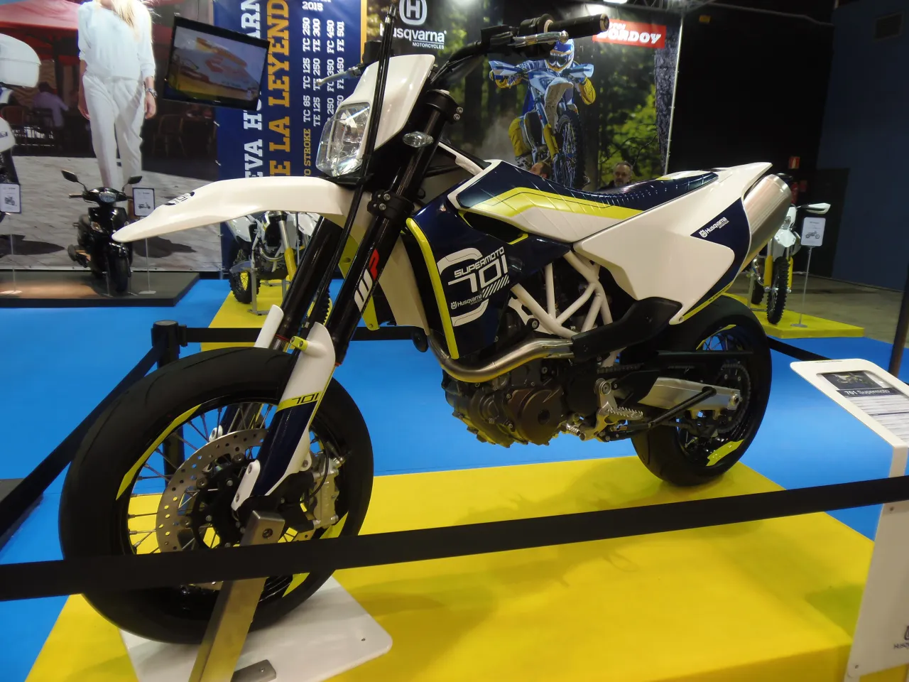 2015 Husqvarna 701 Supermoto viewed from the side