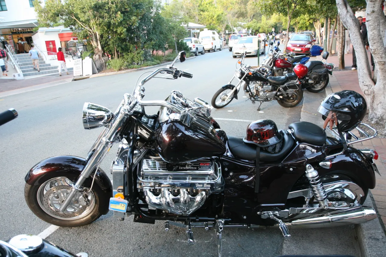 Boss Hoss custom cruiser motorfiets