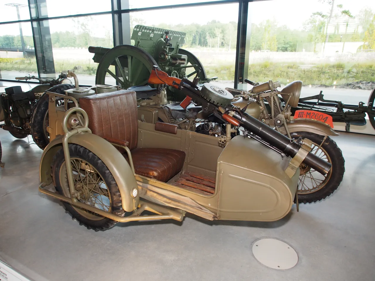 BSA G14 motorfiets met zijspan