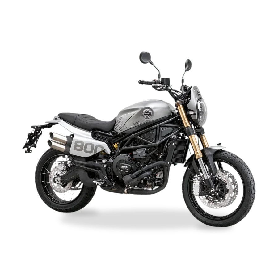 Benelli Leoncino retro naked motorcycle side view