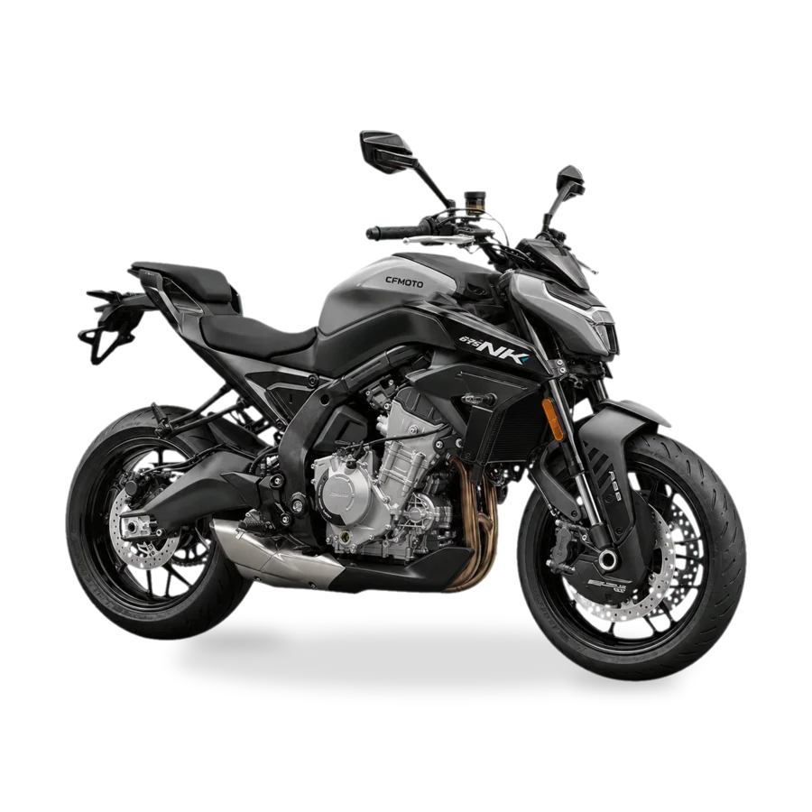 CFMoto 675 NK naked sports motorcycle side view