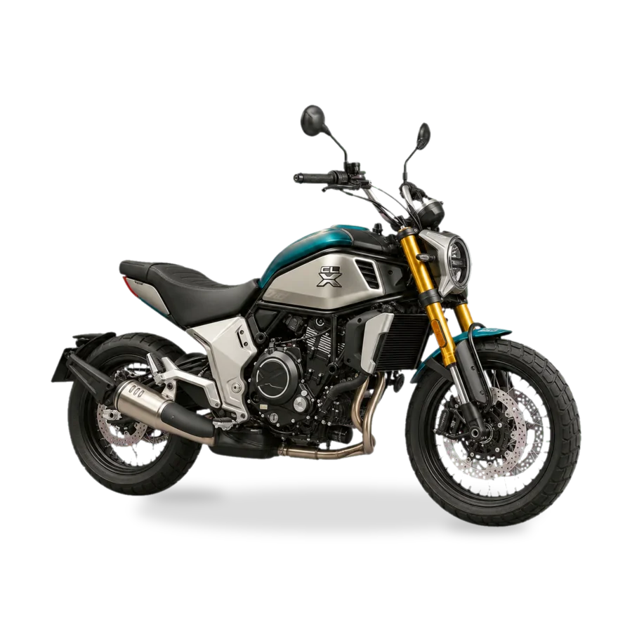 CFMoto 700 CL-X neo-retro naked motorcycle side profile