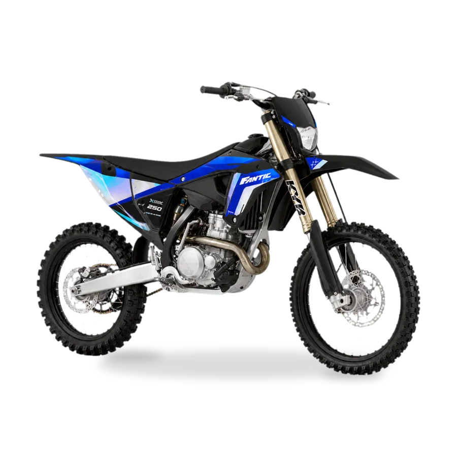Fantic 250e electric motorcycle side view