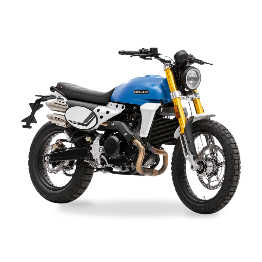 Fantic Caballero 500 scrambler side profile 2025
