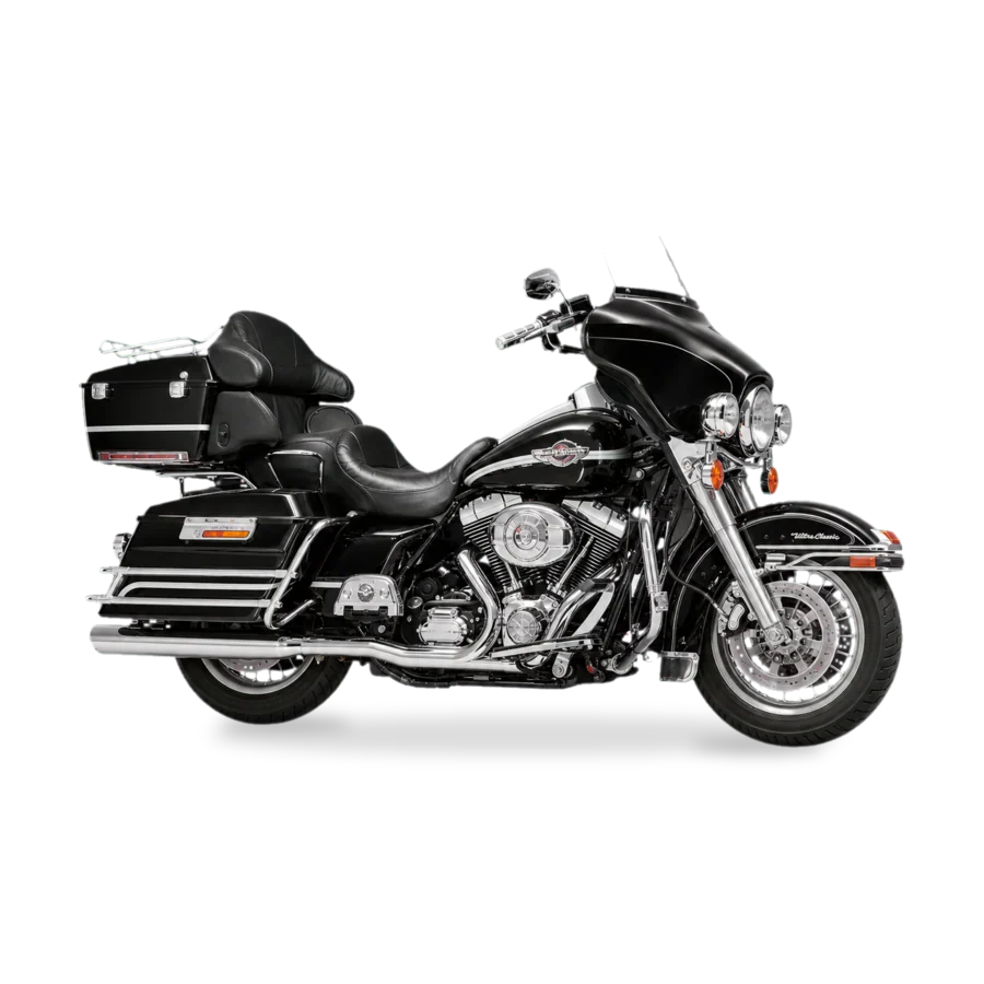 Harley-Davidson Electra Glide Ultra Classic fully faired touring motorcycle side view
