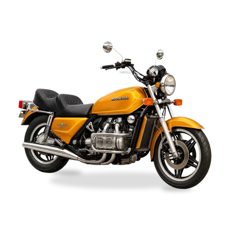 Honda GL1100 Gold Wing touring motorcycle side view