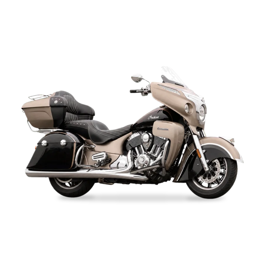 Indian Roadmaster full-dress touring motorcycle side profile