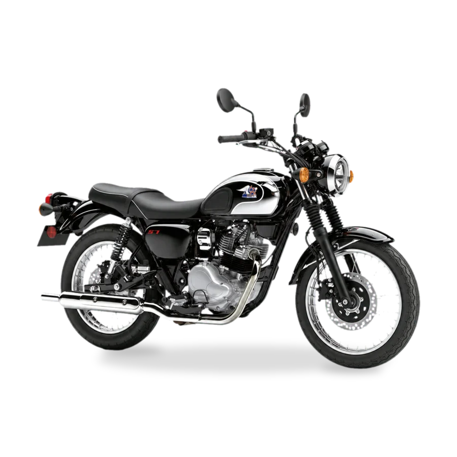 Kawasaki Meguro S1 heritage retro naked side view