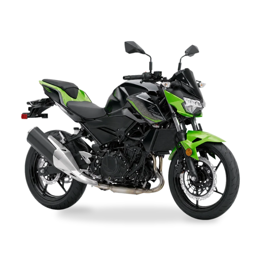 Kawasaki Z 400 naked motorcycle side view 2019