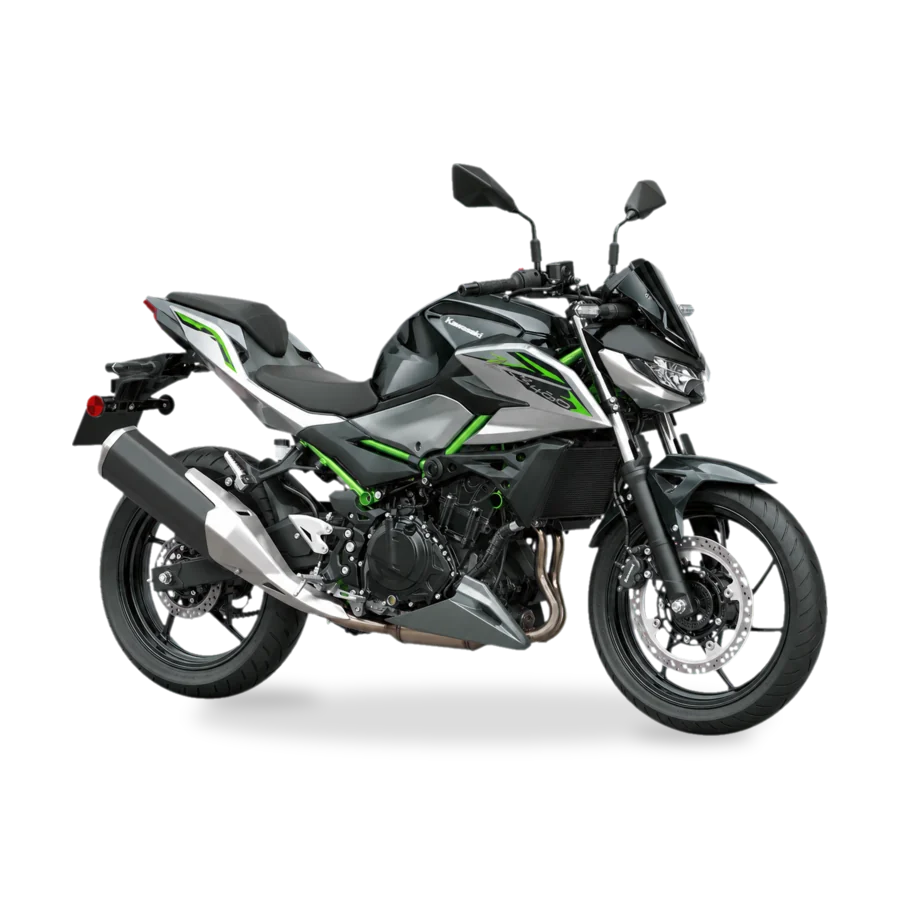 Kawasaki Z500 naked motorcycle side profile