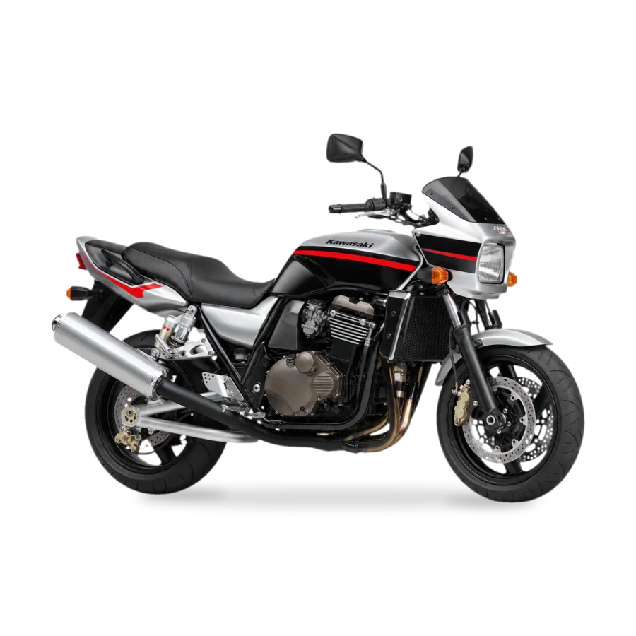Kawasaki ZRX1200R naked bike side view