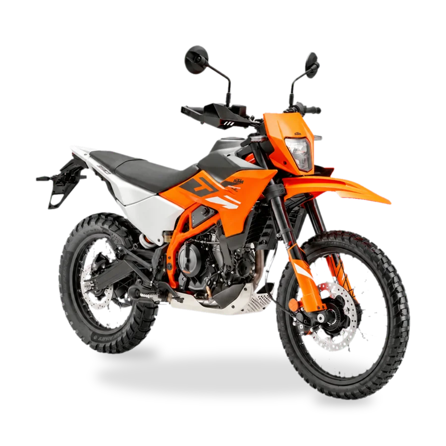 KTM 390 Enduro R orange enduro motorcycle