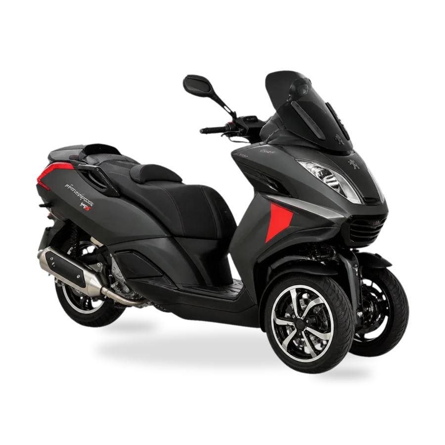 Peugeot Metropolis 400 RS three-wheel scooter side profile