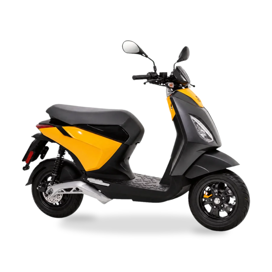 Piaggio 1 elektrische stadsscooter zijaanzicht