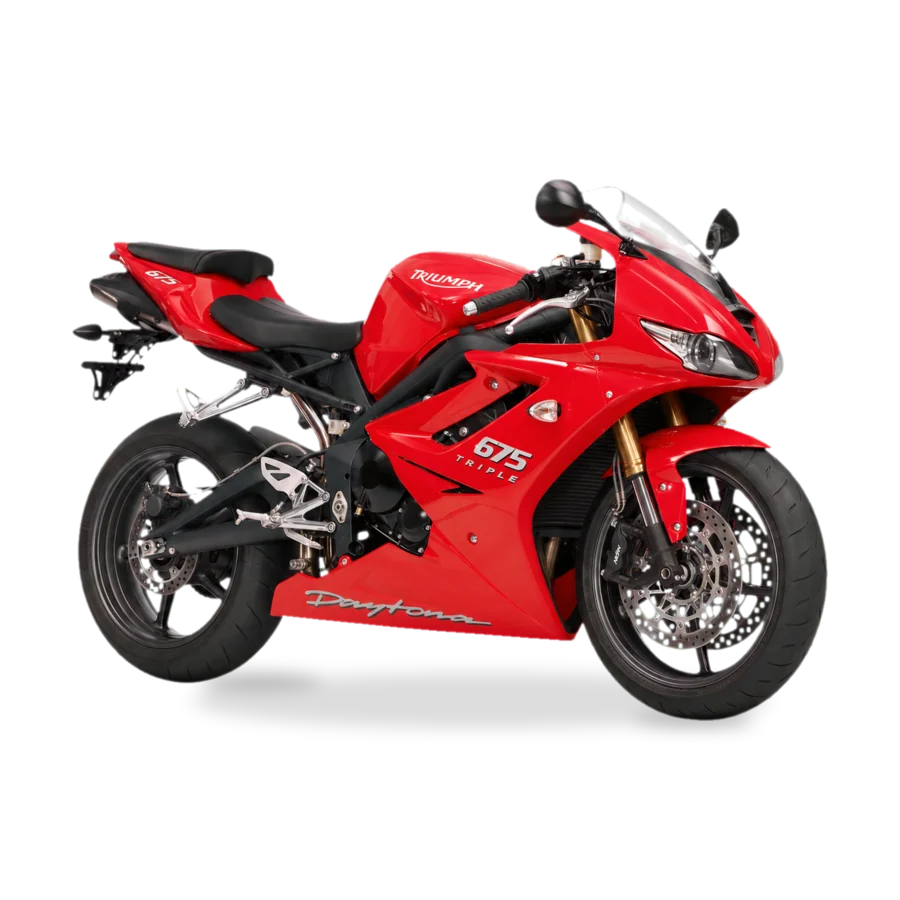 Triumph Daytona 675 supersport motorcycle side profile