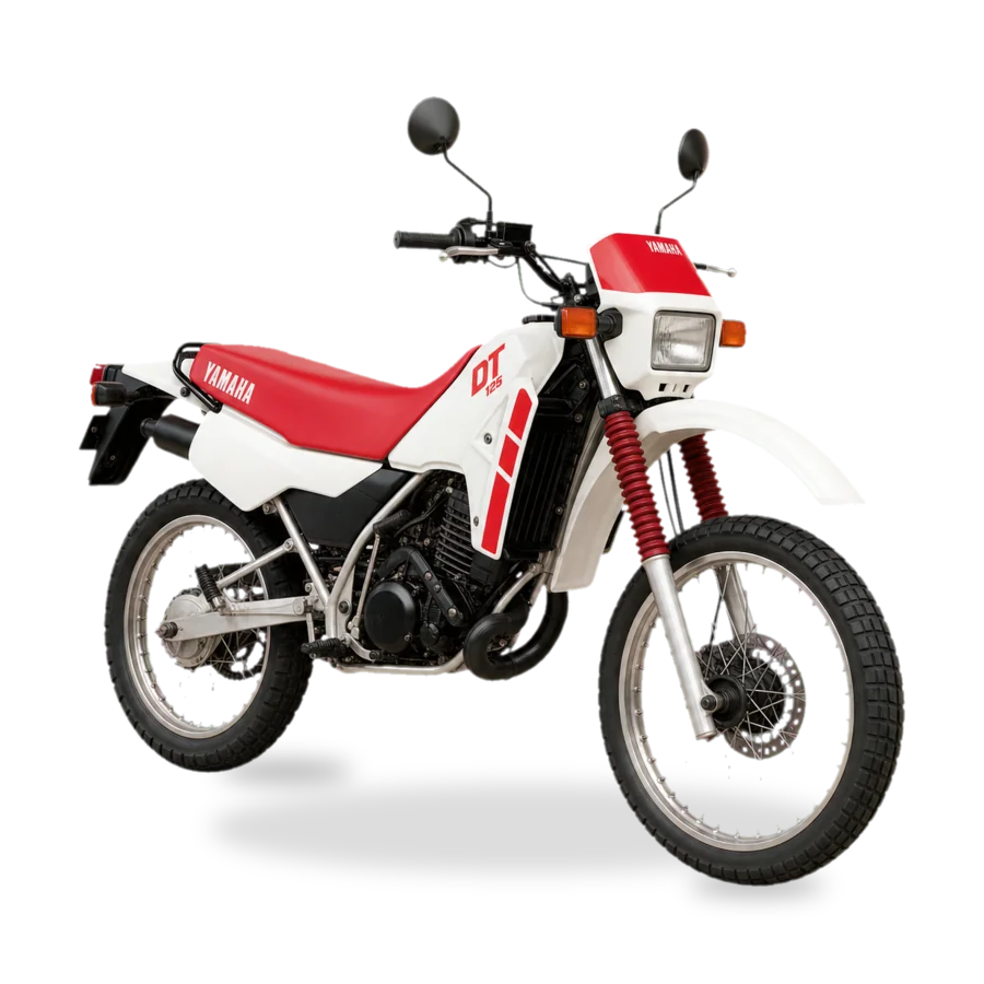 Yamaha DT 125 LC/R motorcycle side view
