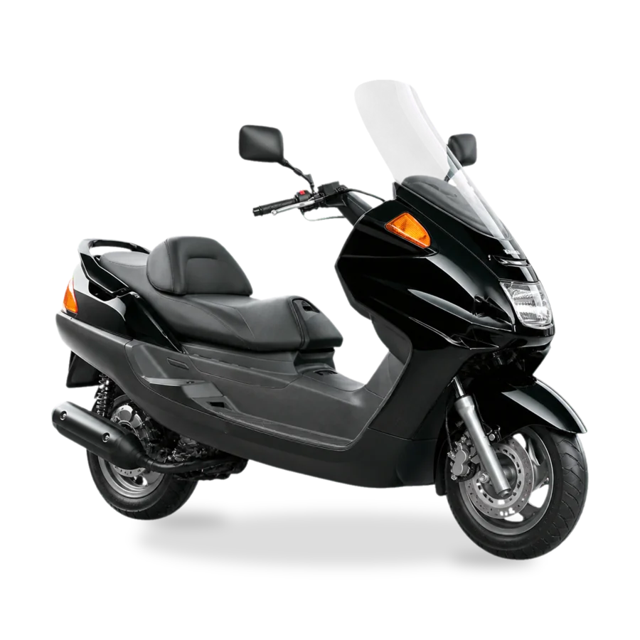 Yamaha Majesty 250 maxi-scooter side profile