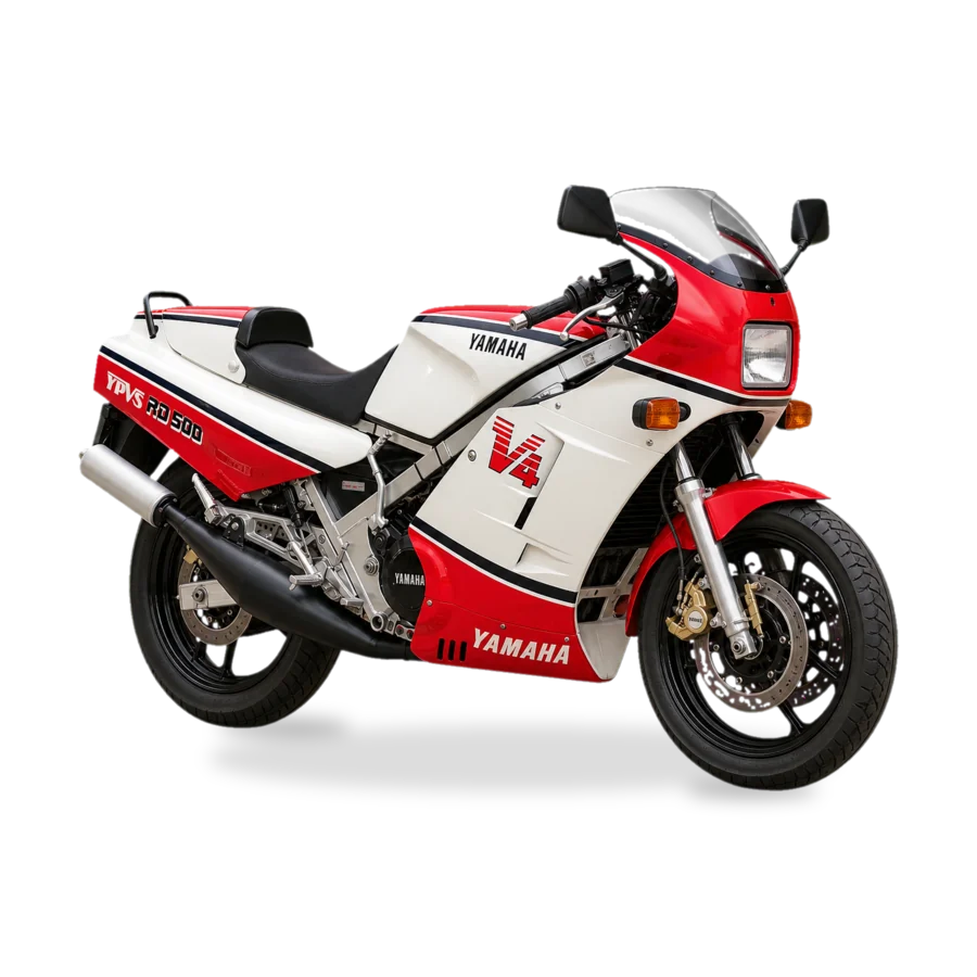 Yamaha RD 500 LC motorcycle side view