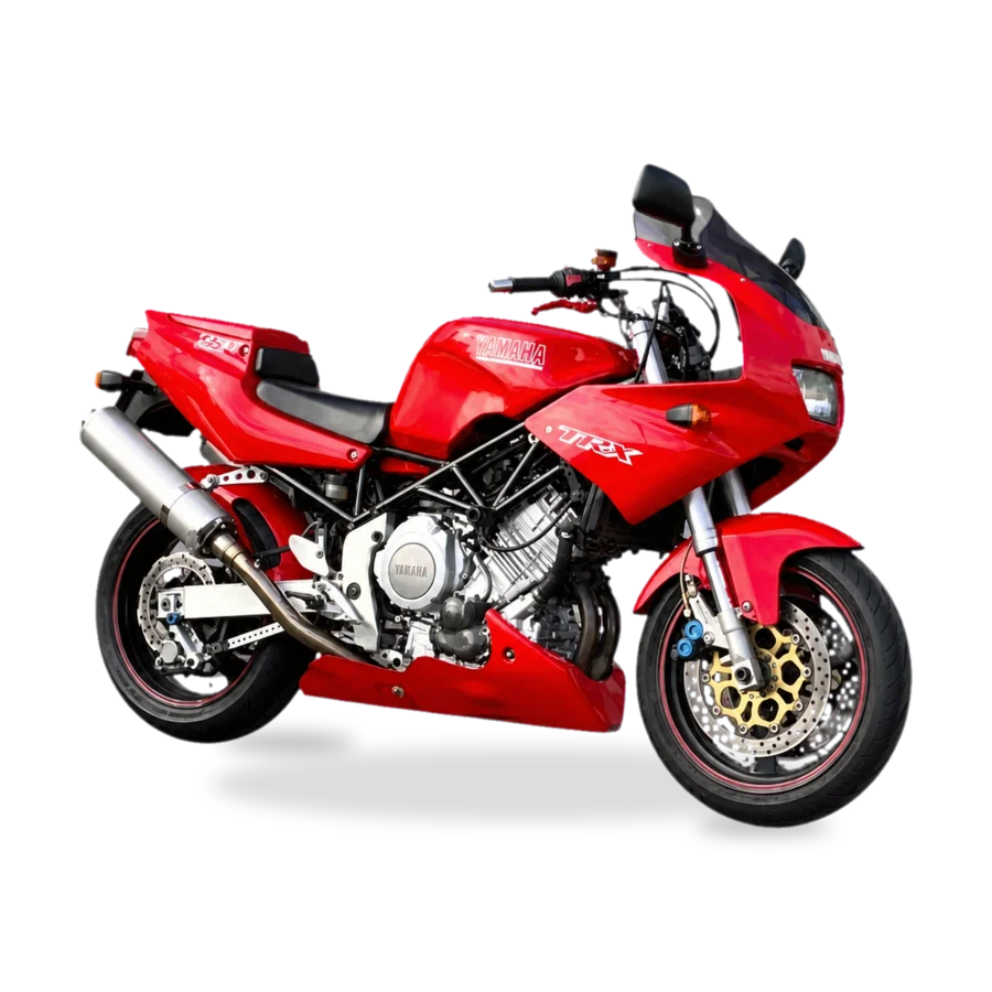 Yamaha TRX850 sport-naked motorcycle side view