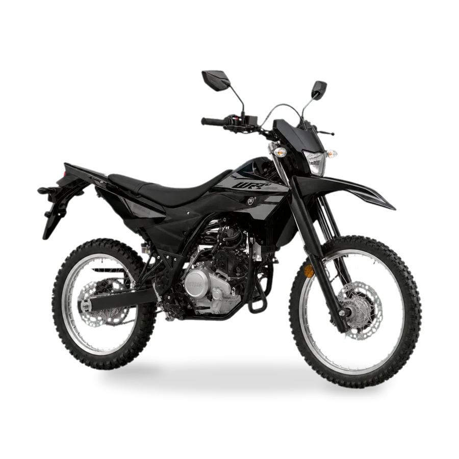 Yamaha WR125 enduro motorcycle side view