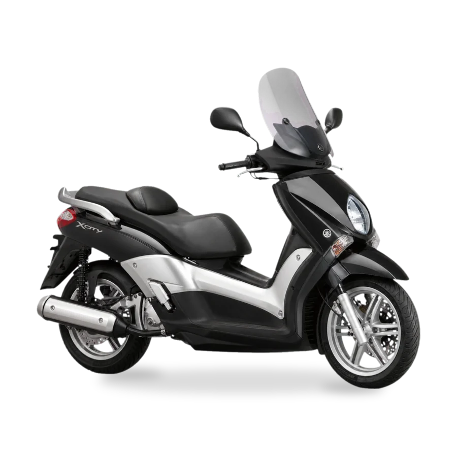 Yamaha X-City 250 maxi-scooter three-quarter front view