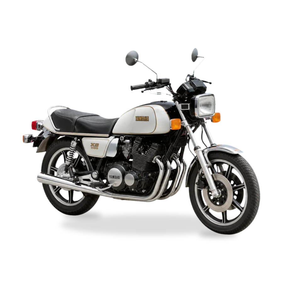 Yamaha XS1100 inline-four classic motorcycle side view