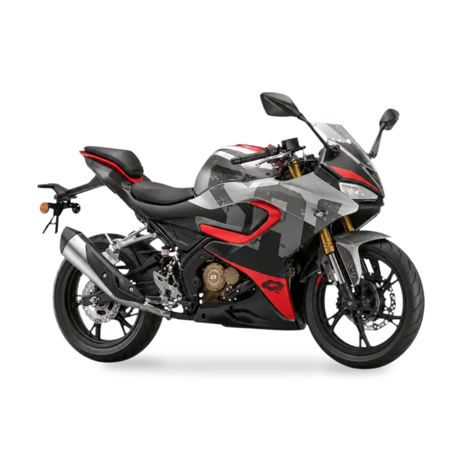 QJMotor SRK 125R supersport motorcycle side view
