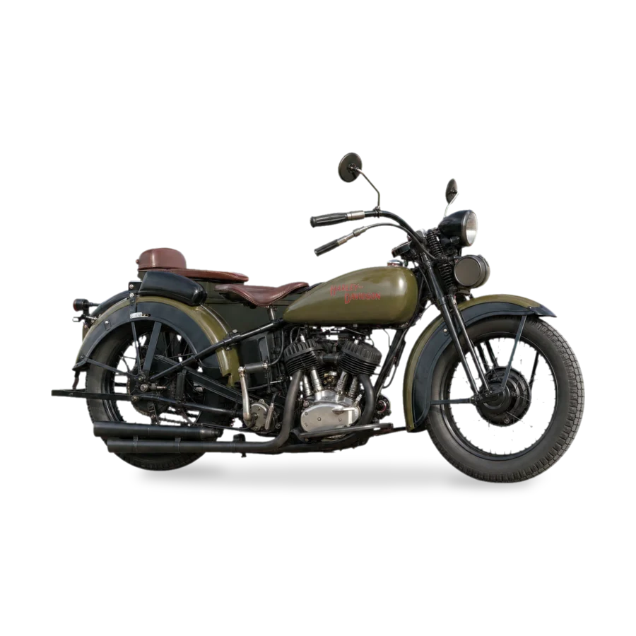 Harley-Davidson 30-DS Flathead sidecar motorcycle