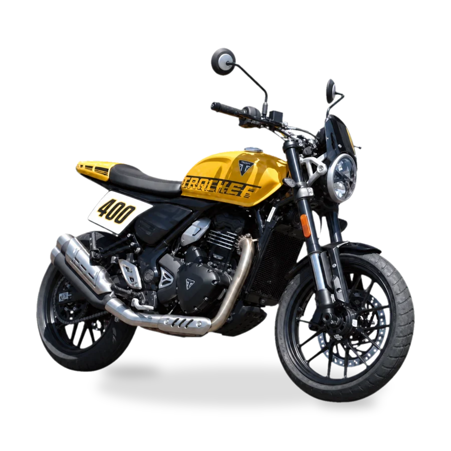 Triumph Tracker 400 flat-track style motorcycle