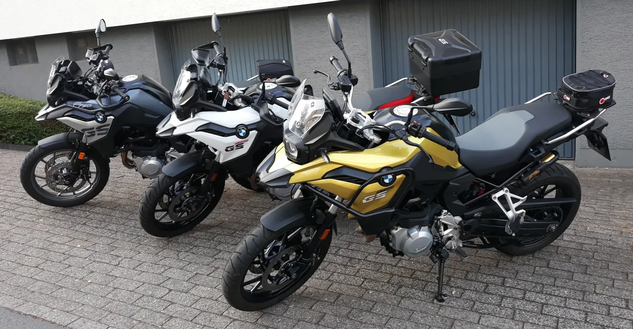 BMW F 750 GS drie kleurvarianten