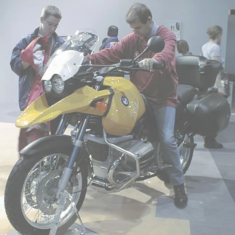 BMW R 1150 GS adventure motorfiets zijaanzicht