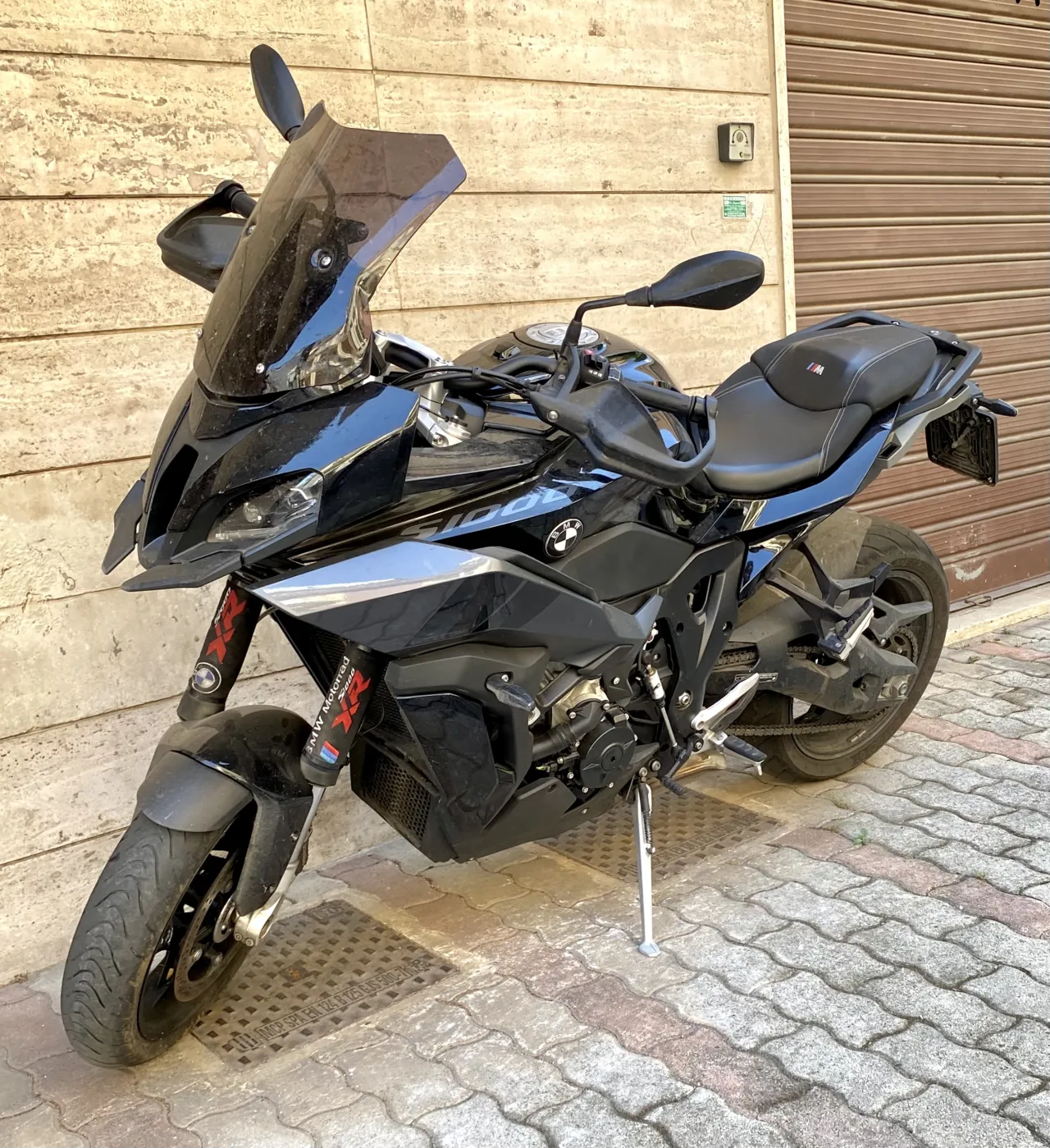 BMW S 1000 XR sport adventure motorcycle side view