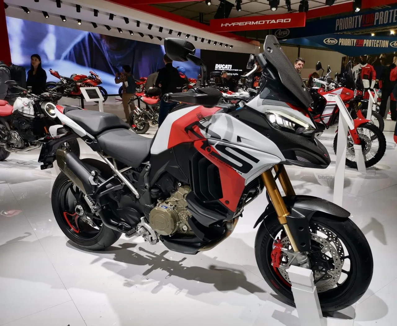 Ducati Multistrada V4 RS adventure tourer side profile