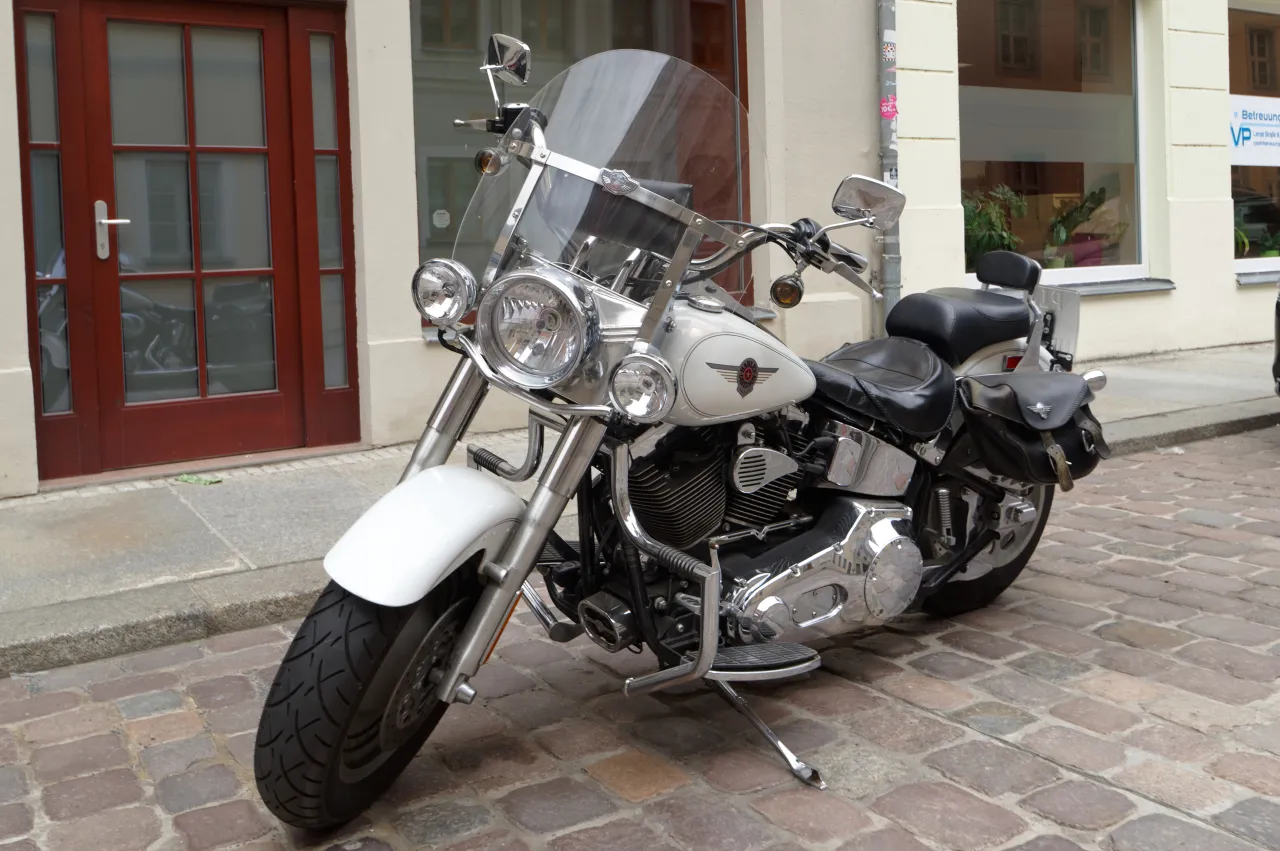 Harley-Davidson Fat Boy Milwaukee-Eight zijaanzicht