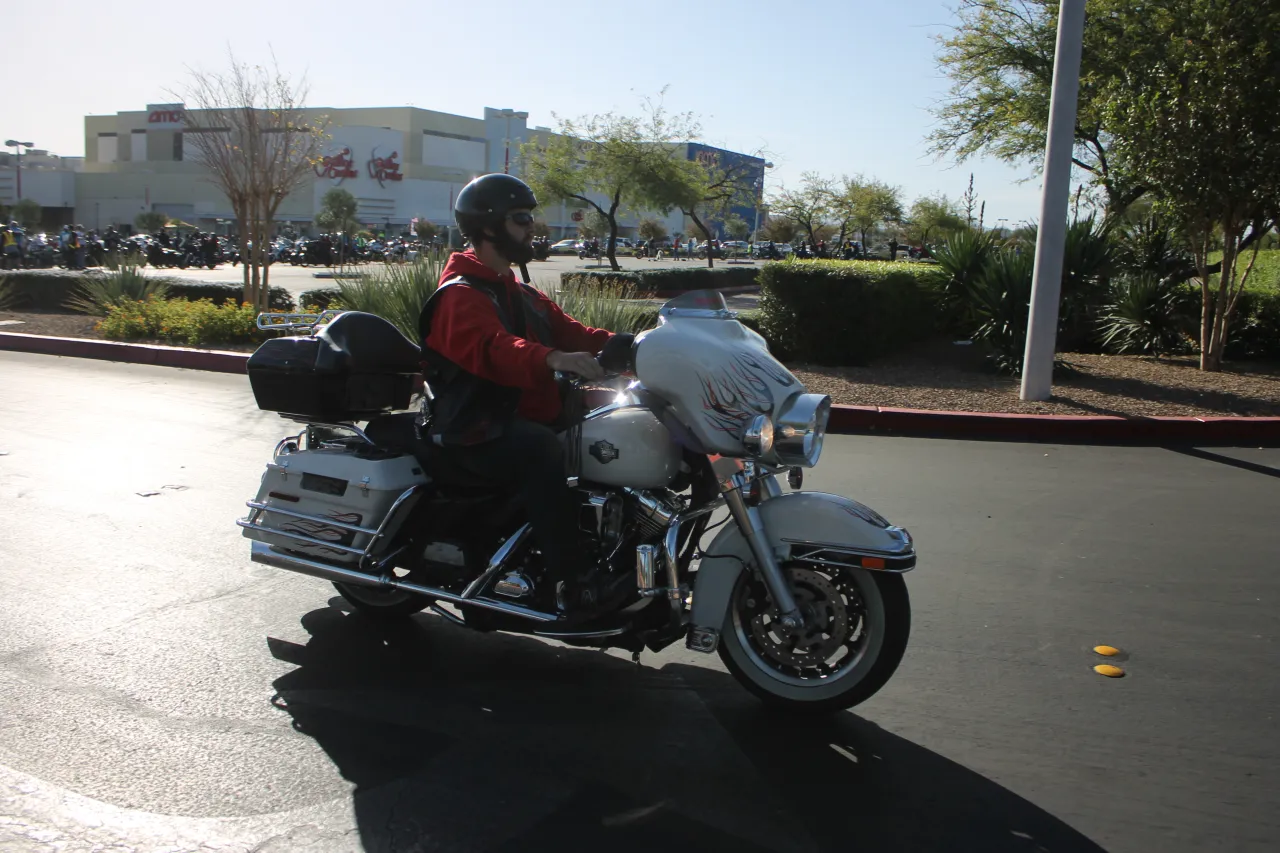 Harley-Davidson Road Glide rijdend