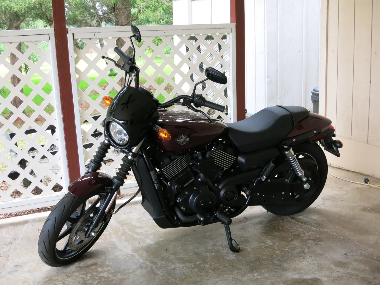 Harley-Davidson Street 750 parked outdoors