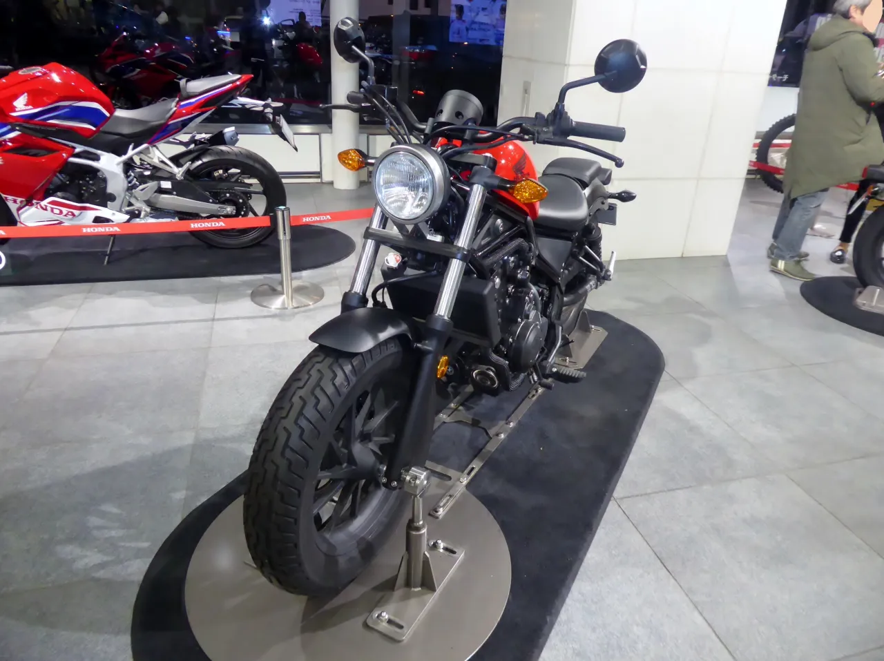 Honda Rebel 500 vooraanzicht