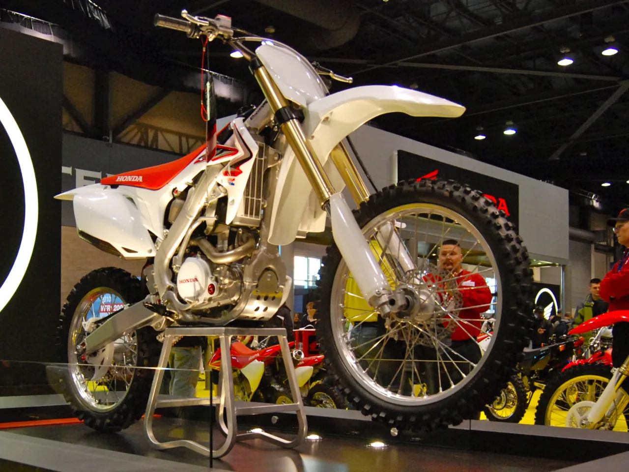 Honda CRF 250 enduro motorcycle side view