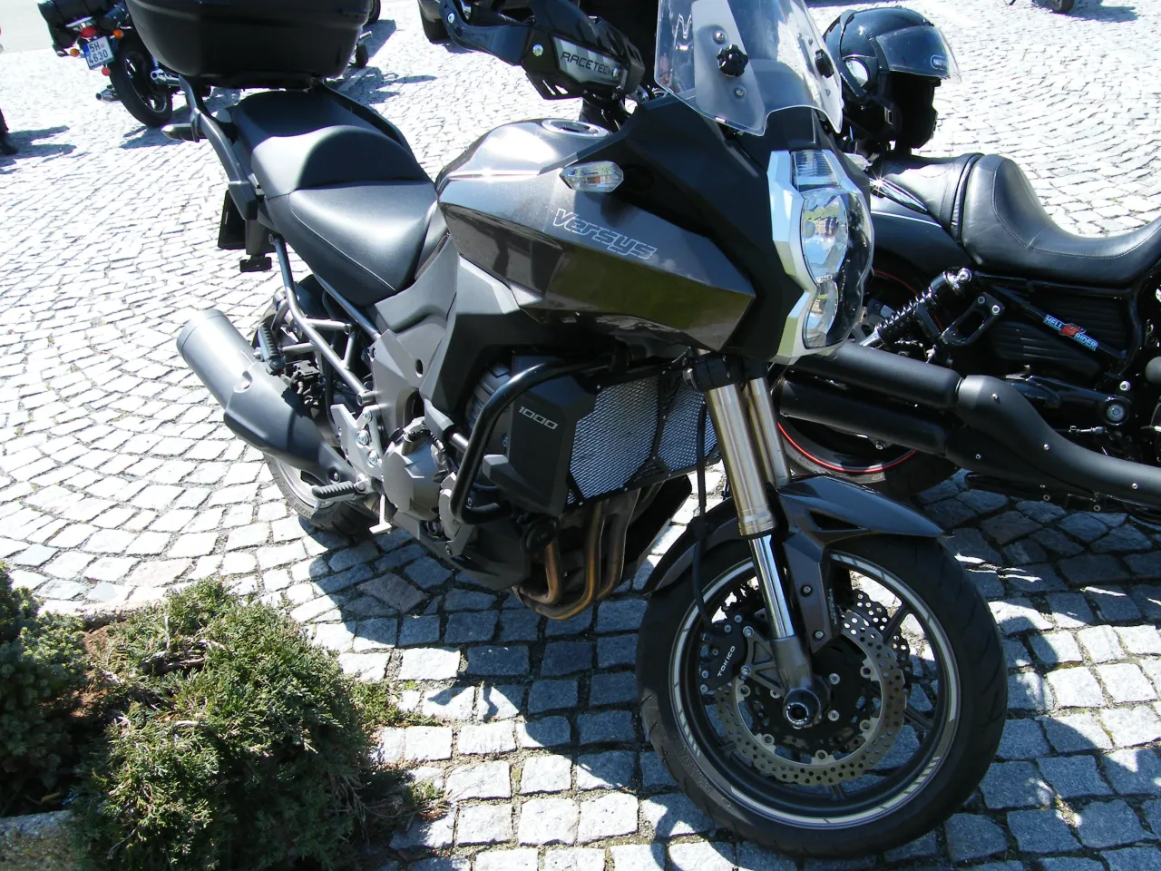 Kawasaki Versys 1000 sport-touring motorcycle side view
