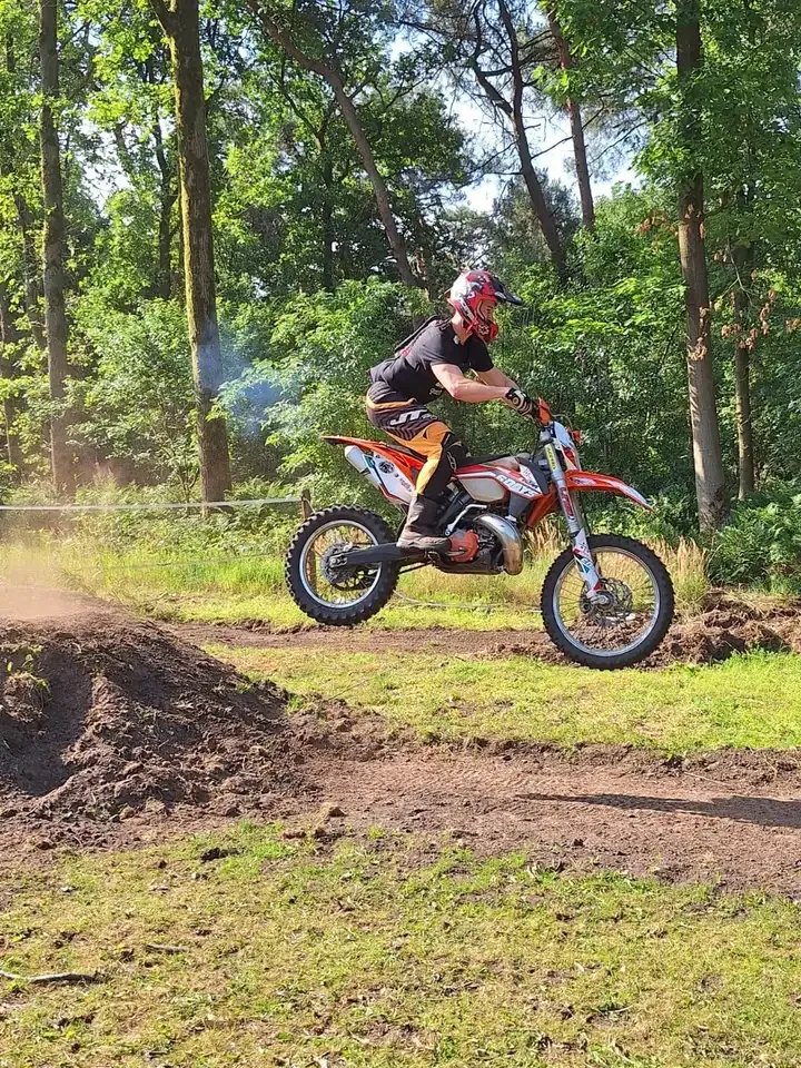 KTM 300 EXC two-stroke enduro right side