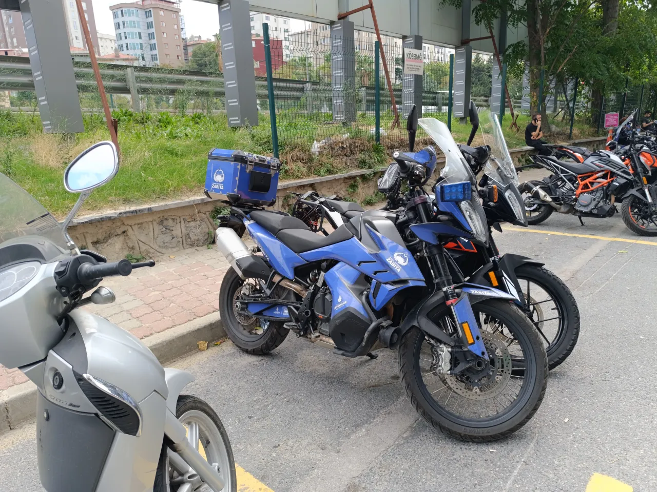 KTM 790 Adventure politie Istanboel