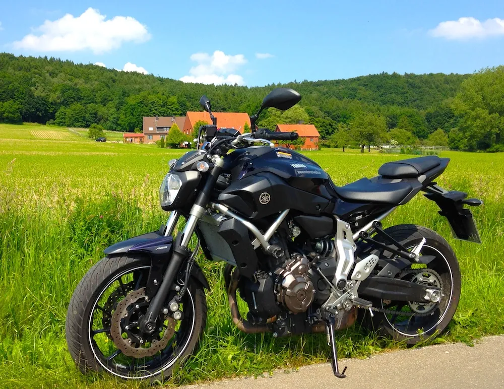 Yamaha MT-07 zijaanzicht