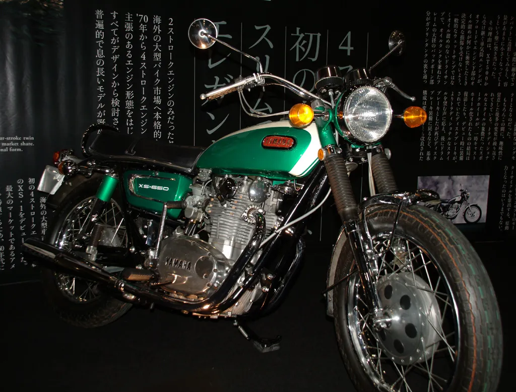 Yamaha XS650 klassiek zijaanzicht