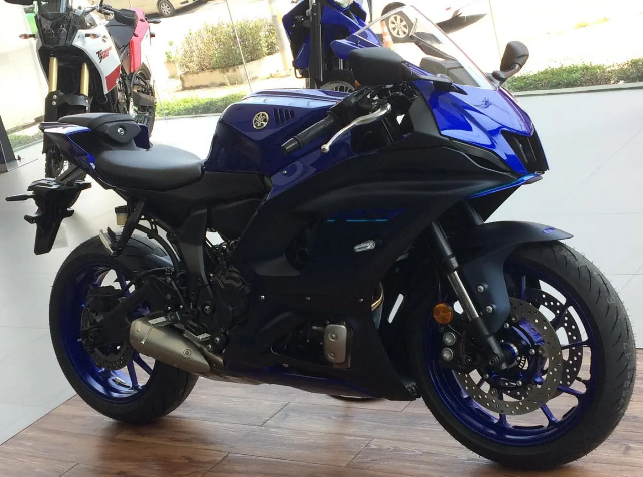 Yamaha YZF-R7 supersport motorcycle side view