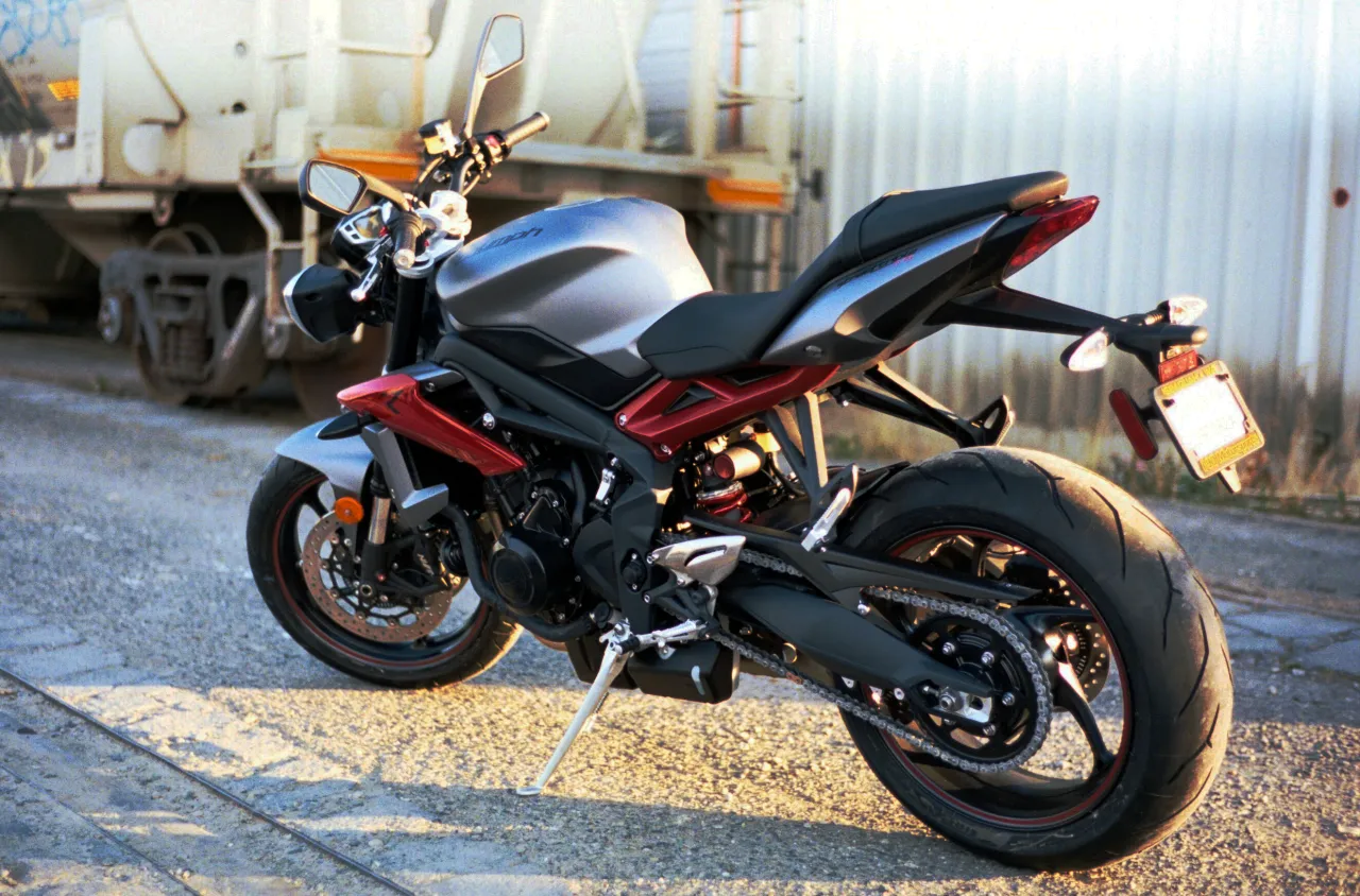 Triumph Street Triple R naked motorcycle left side