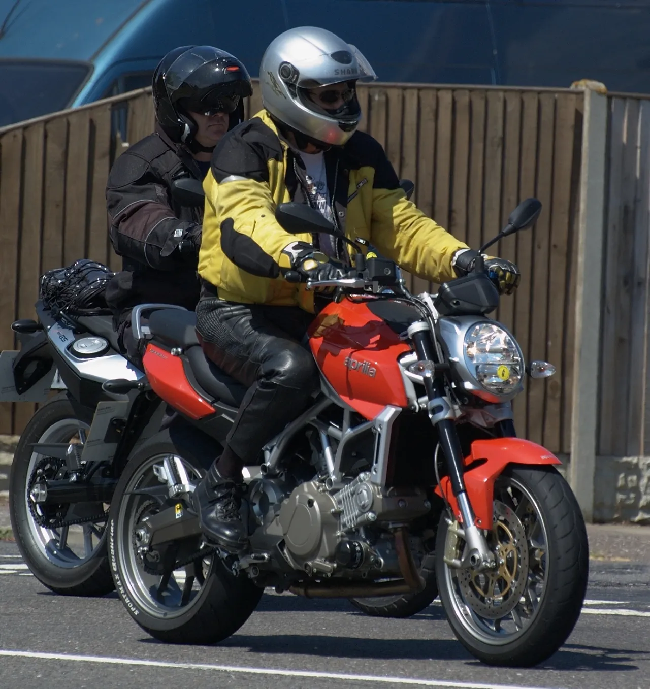 Aprilia Mana 850 on the street