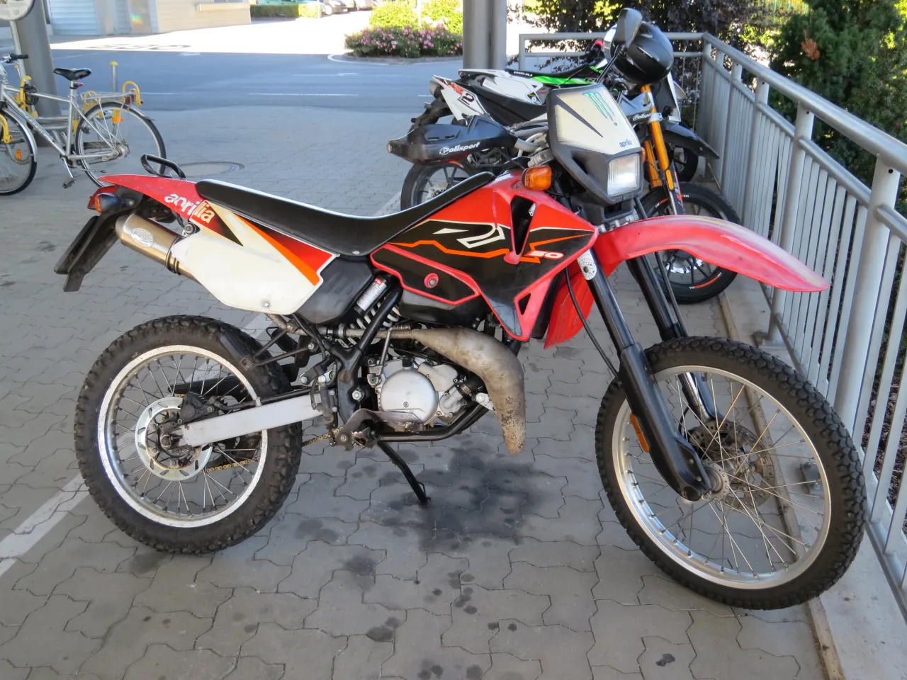 2017 Aprilia RX 50 enduro, side view