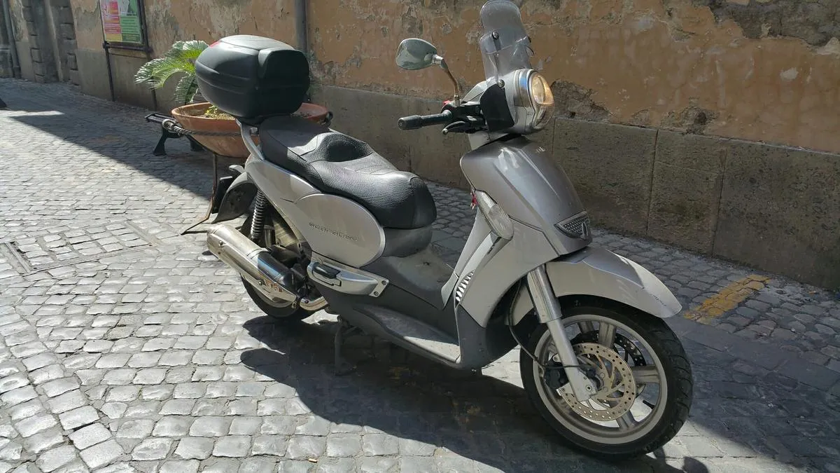 Aprilia Scarabeo 500 parked