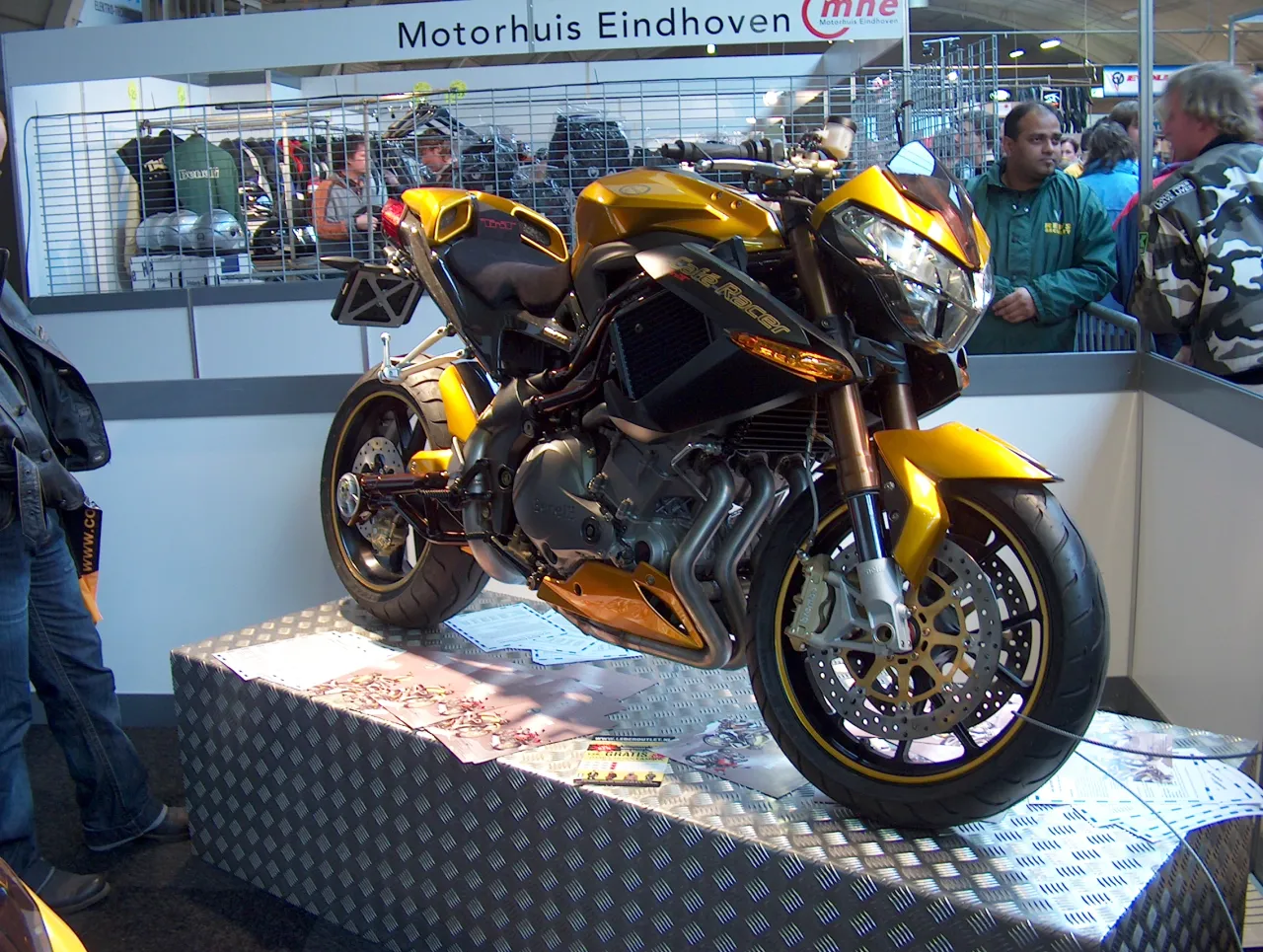 Benelli TNT 1130 Café Racer parked